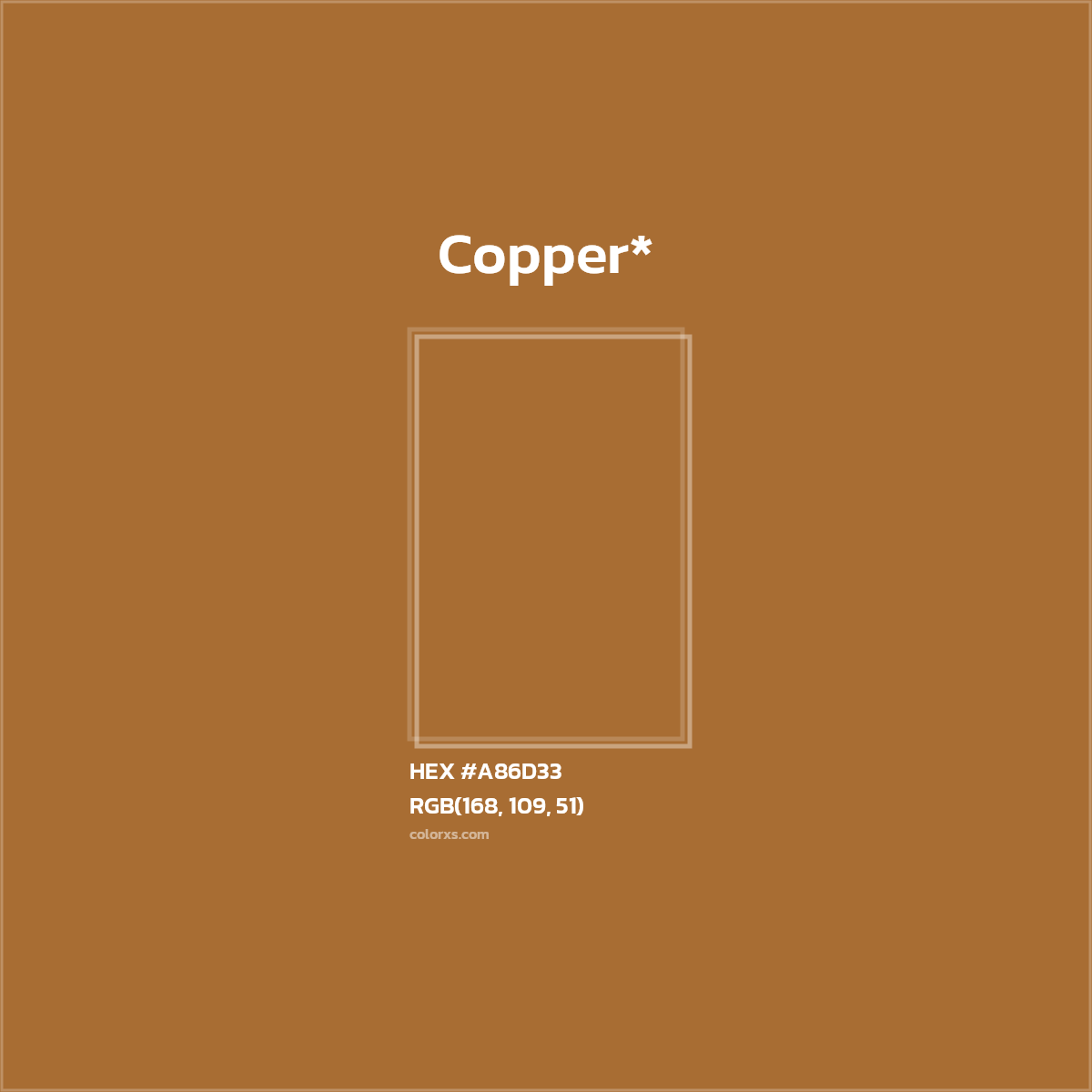 HEX #A86D33 Color Name, Color Code, Palettes, Similar Paints, Images