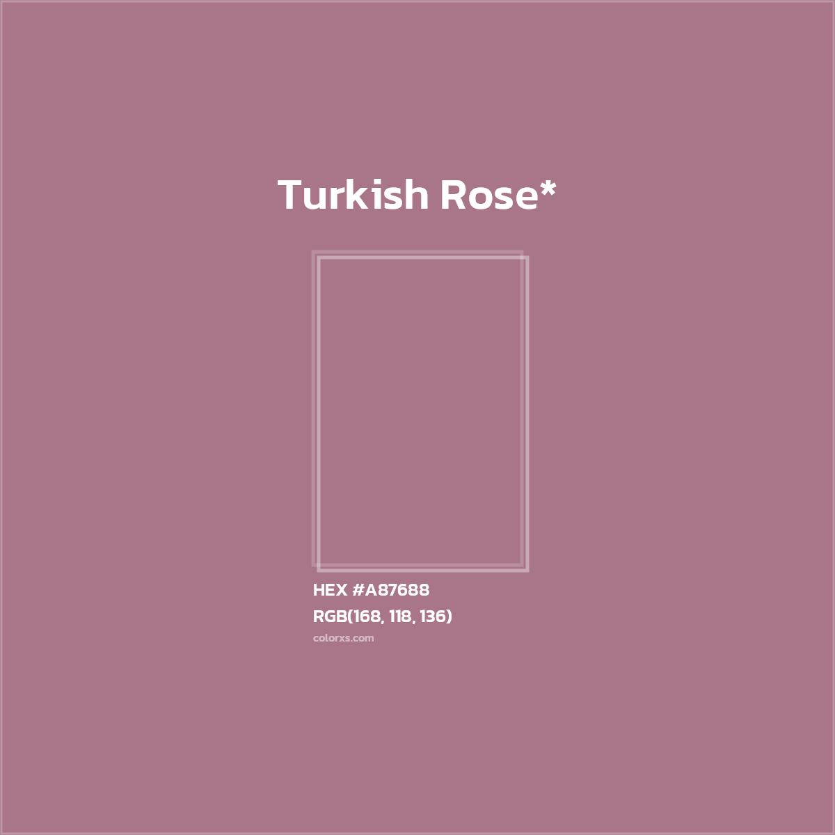 HEX #A87688 Color Name, Color Code, Palettes, Similar Paints, Images