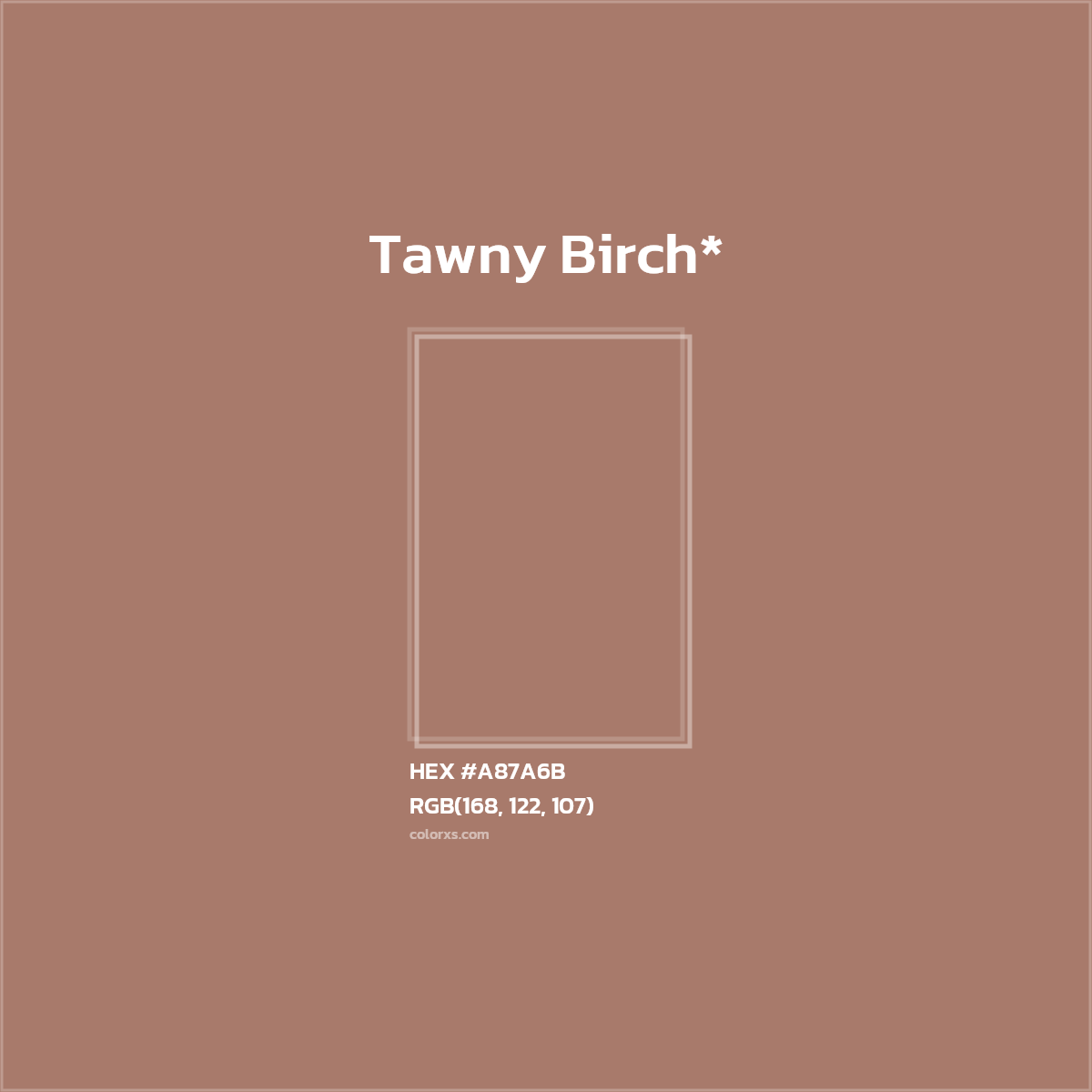 HEX #A87A6B Color Name, Color Code, Palettes, Similar Paints, Images