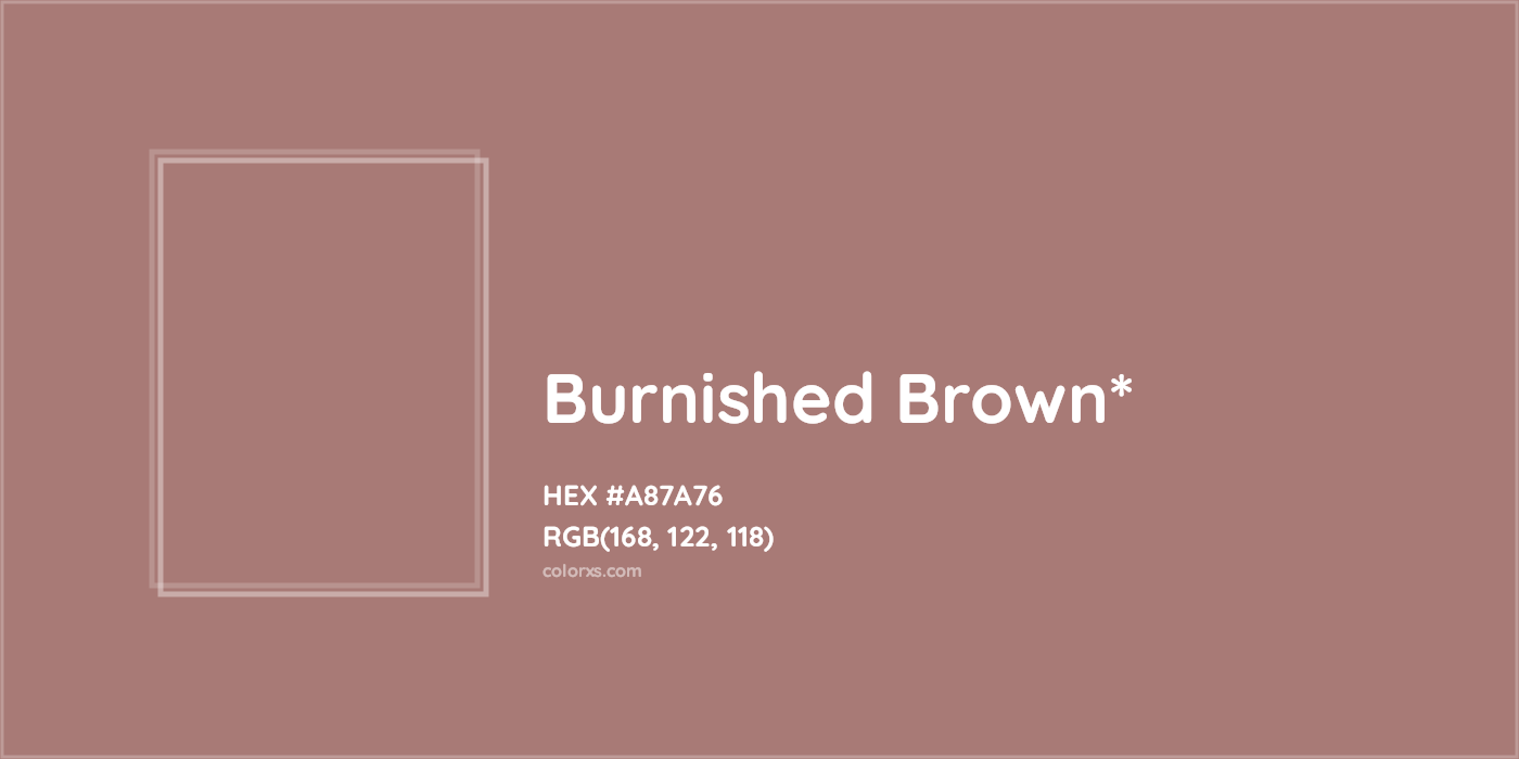 HEX #A87A76 Color Name, Color Code, Palettes, Similar Paints, Images