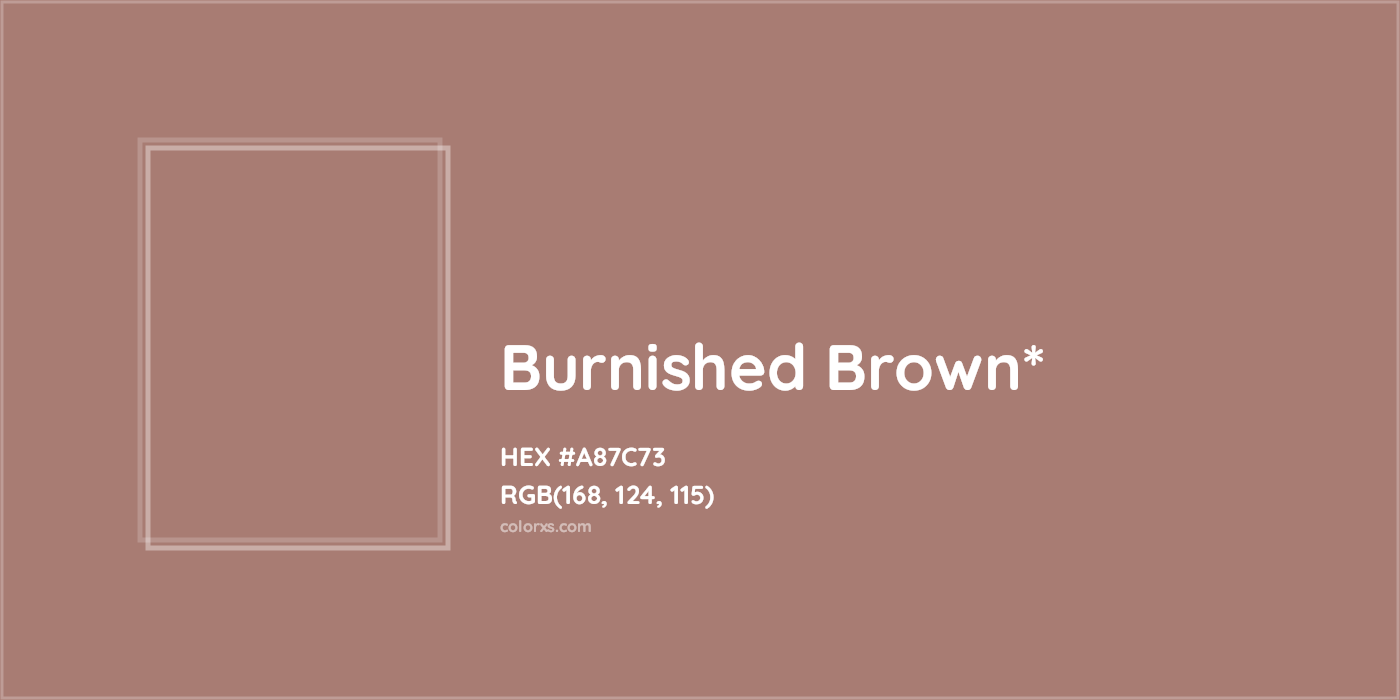 HEX #A87C73 Color Name, Color Code, Palettes, Similar Paints, Images
