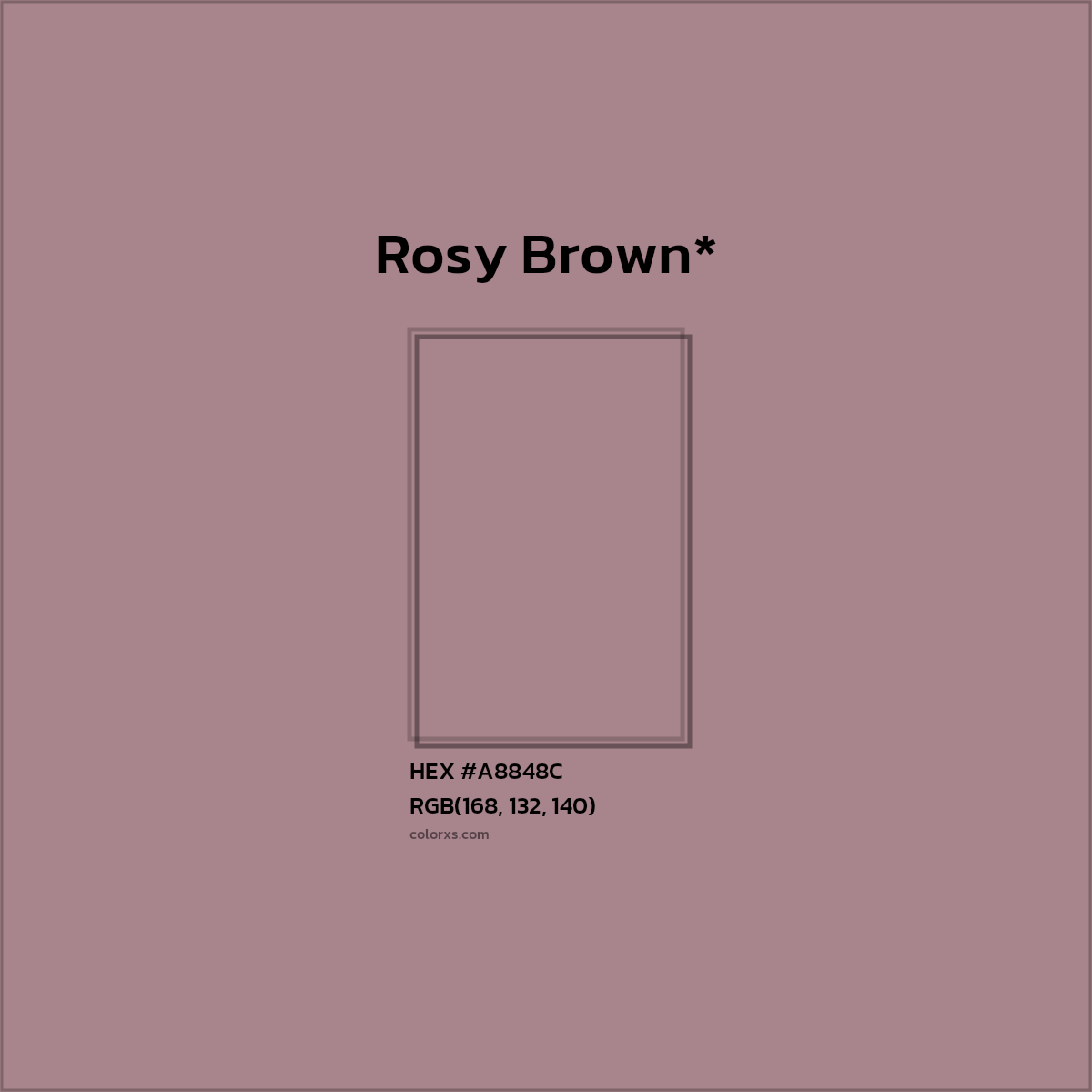 HEX #A8848C Color Name, Color Code, Palettes, Similar Paints, Images