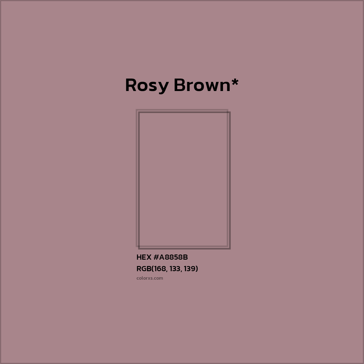 HEX #A8858B Color Name, Color Code, Palettes, Similar Paints, Images