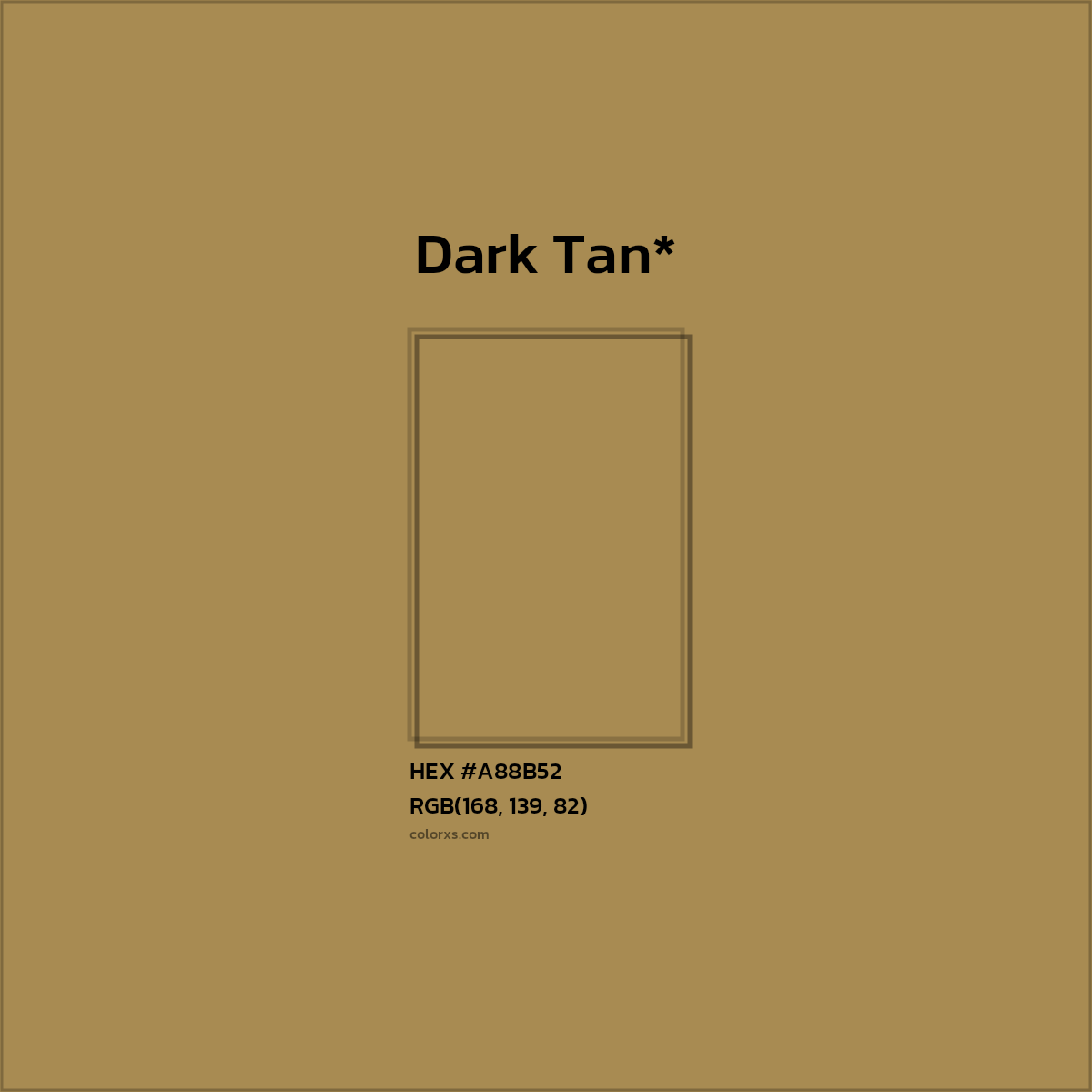 HEX #A88B52 Color Name, Color Code, Palettes, Similar Paints, Images