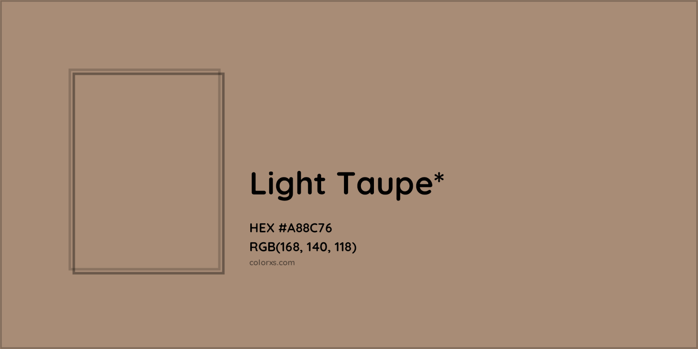 HEX #A88C76 Color Name, Color Code, Palettes, Similar Paints, Images