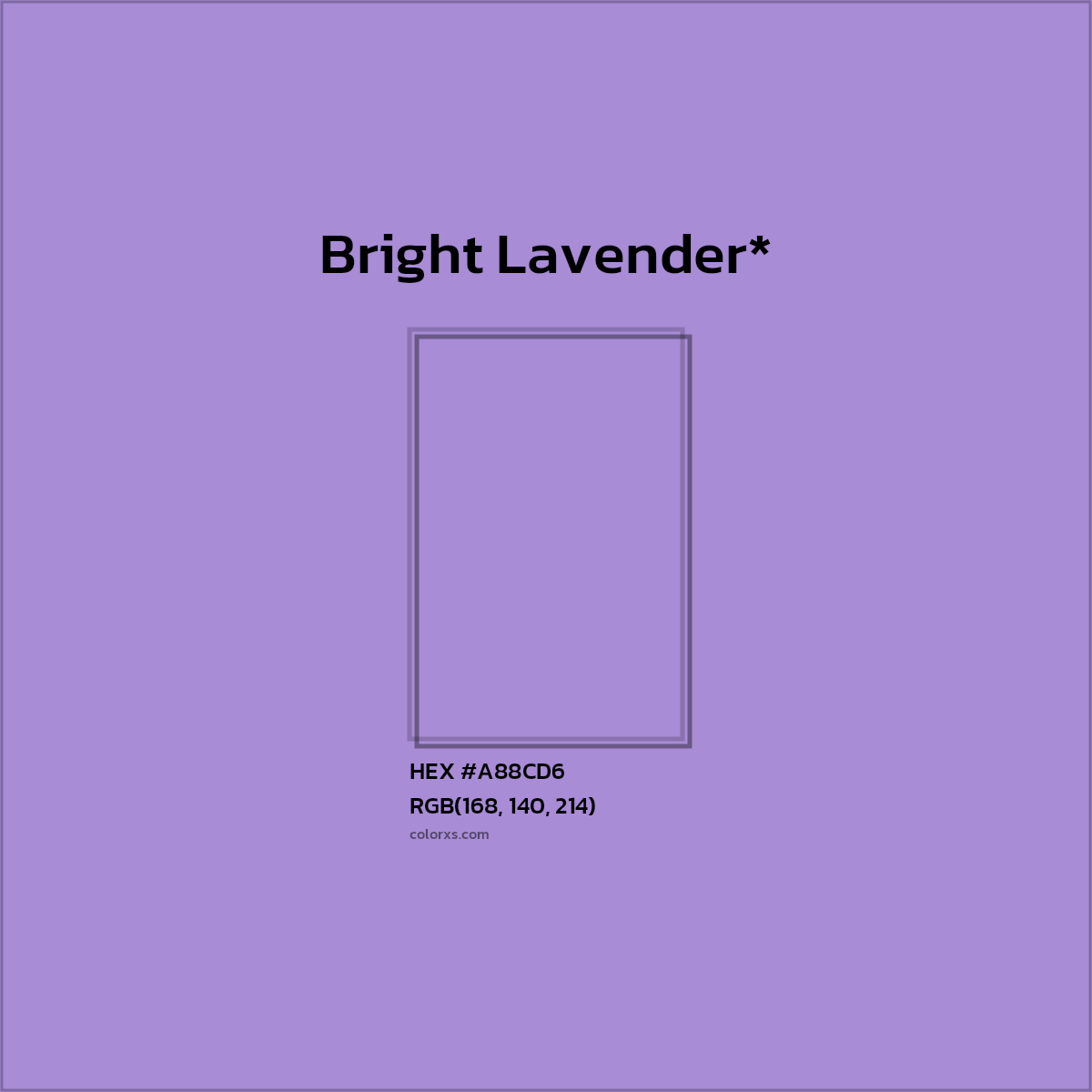 HEX #A88CD6 Color Name, Color Code, Palettes, Similar Paints, Images