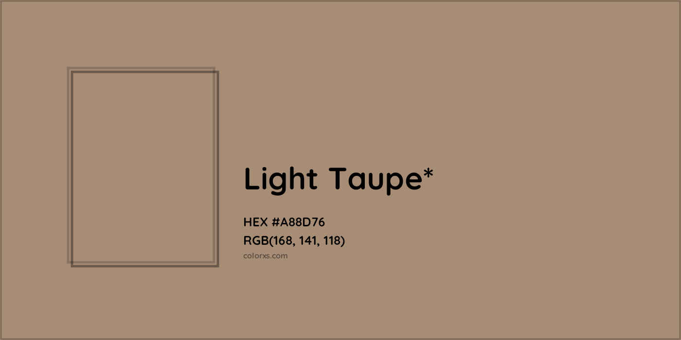 HEX #A88D76 Color Name, Color Code, Palettes, Similar Paints, Images