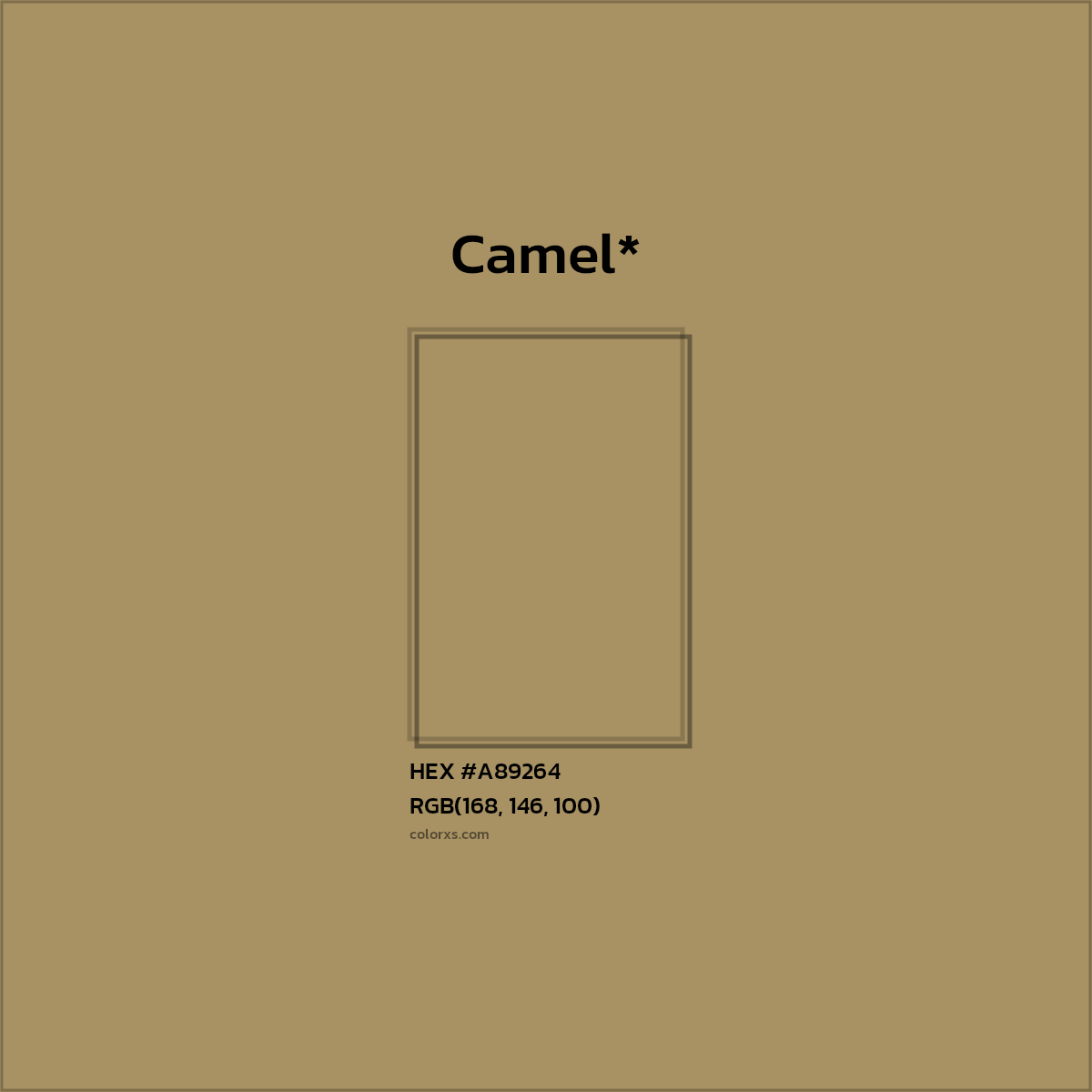 HEX #A89264 Color Name, Color Code, Palettes, Similar Paints, Images