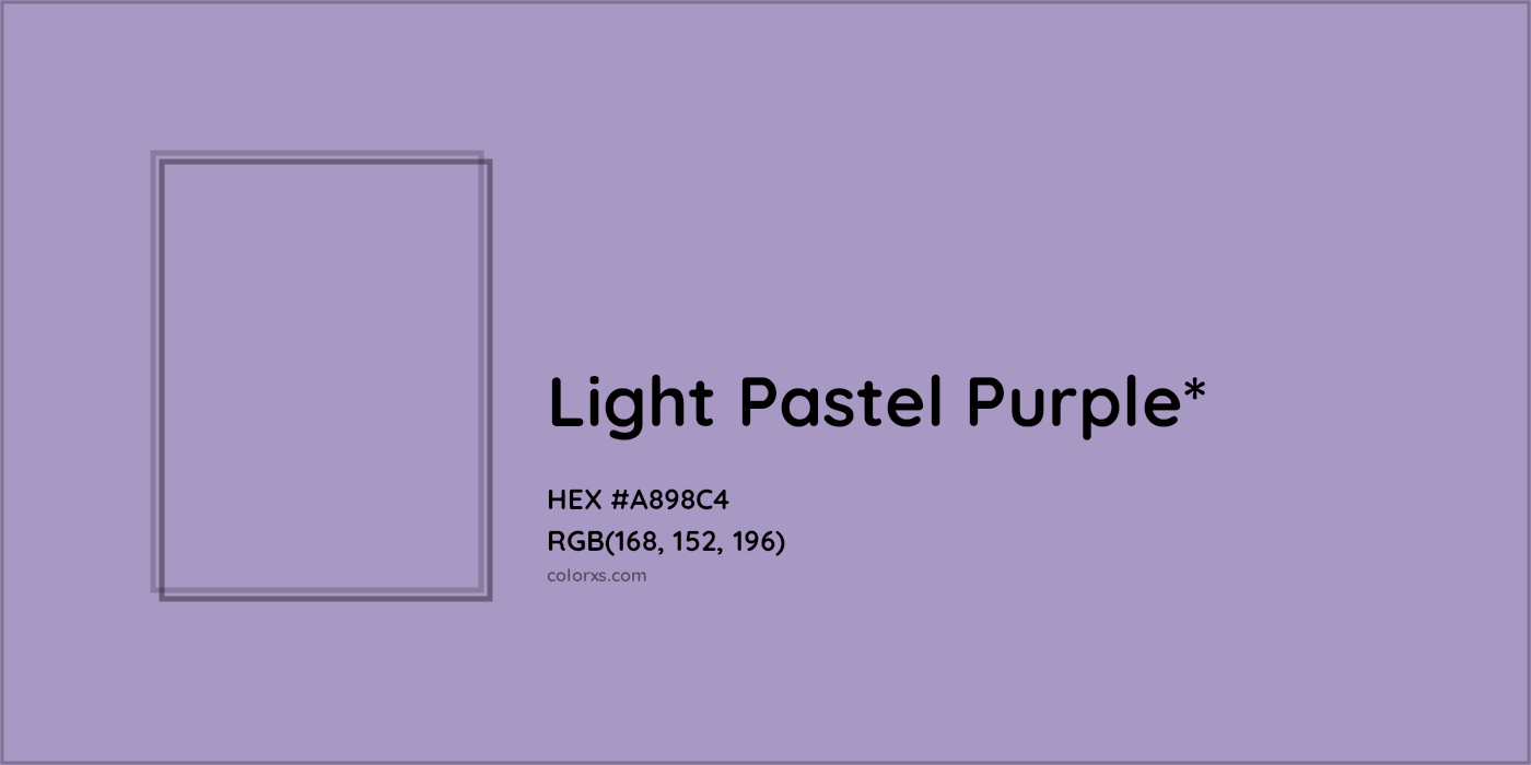 HEX #A898C4 Color Name, Color Code, Palettes, Similar Paints, Images