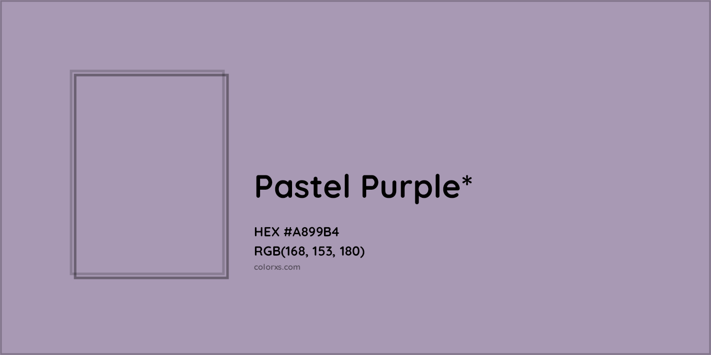 HEX #A899B4 Color Name, Color Code, Palettes, Similar Paints, Images