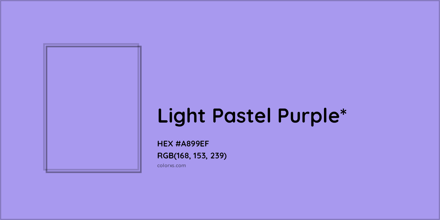 HEX #A899EF Color Name, Color Code, Palettes, Similar Paints, Images