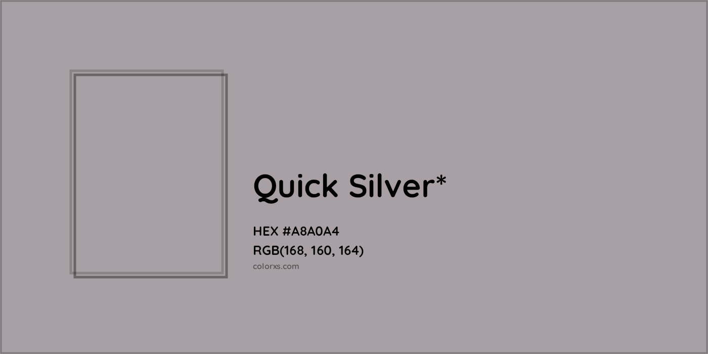 HEX #A8A0A4 Color Name, Color Code, Palettes, Similar Paints, Images