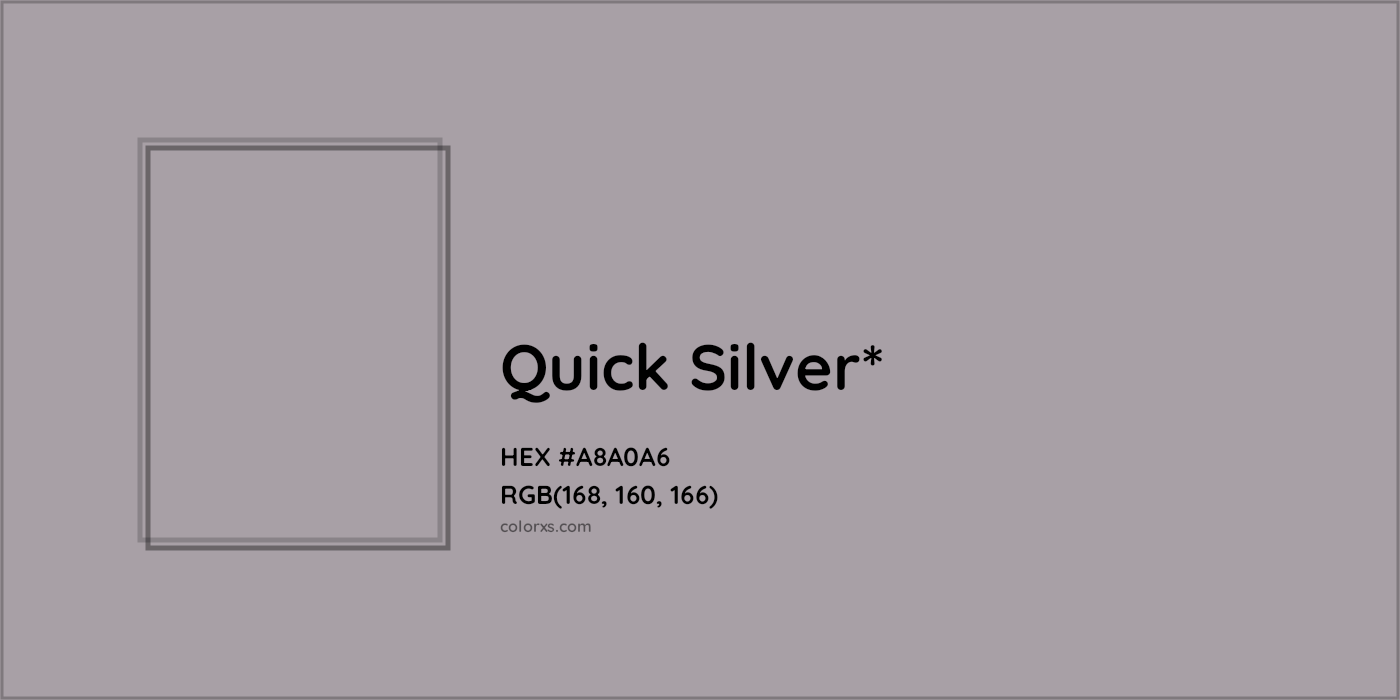 HEX #A8A0A6 Color Name, Color Code, Palettes, Similar Paints, Images