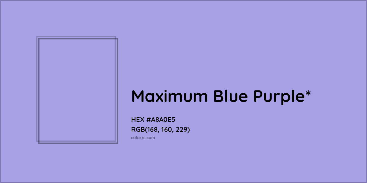 HEX #A8A0E5 Color Name, Color Code, Palettes, Similar Paints, Images