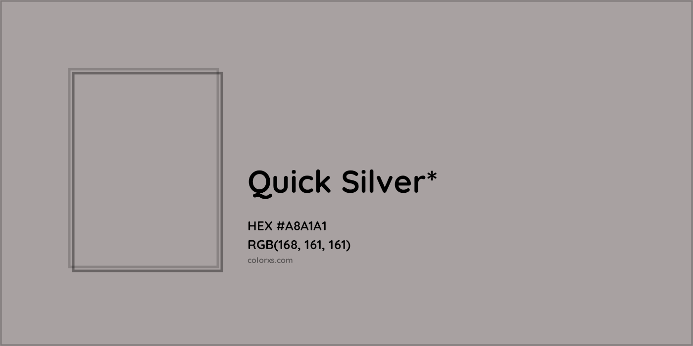 HEX #A8A1A1 Color Name, Color Code, Palettes, Similar Paints, Images