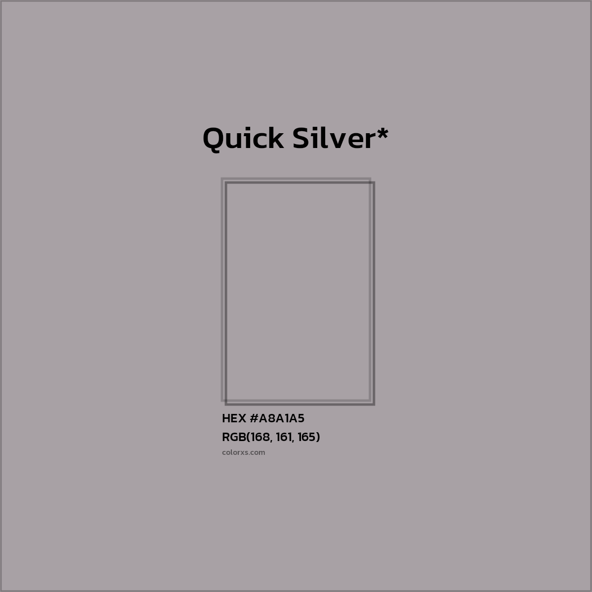 HEX #A8A1A5 Color Name, Color Code, Palettes, Similar Paints, Images