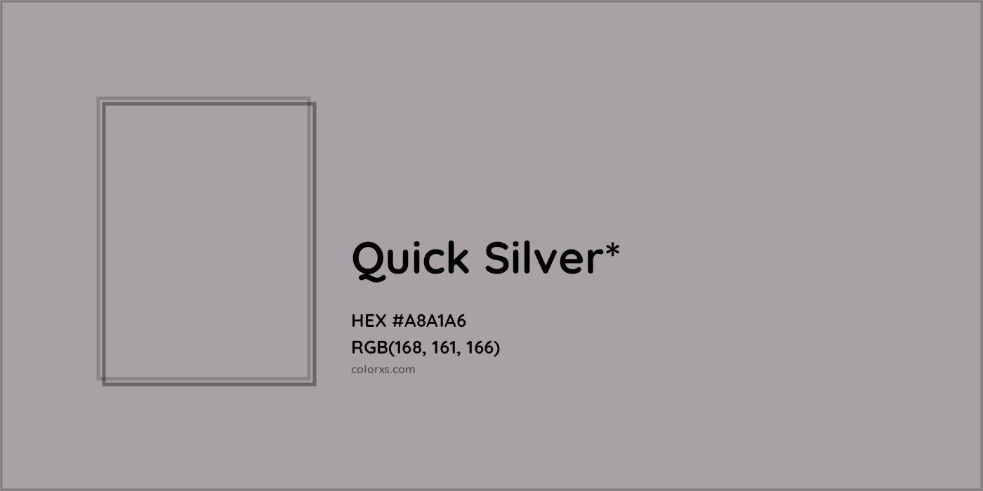 HEX #A8A1A6 Color Name, Color Code, Palettes, Similar Paints, Images