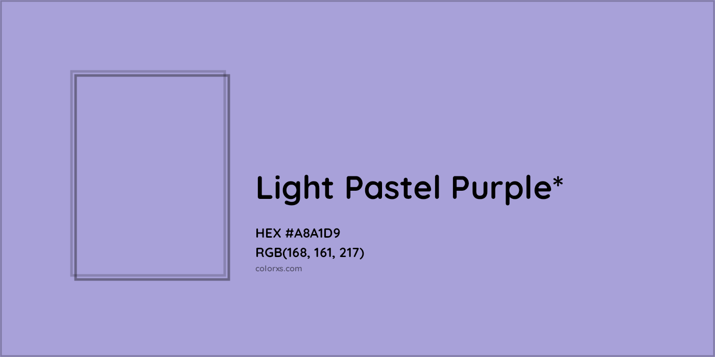 HEX #A8A1D9 Color Name, Color Code, Palettes, Similar Paints, Images