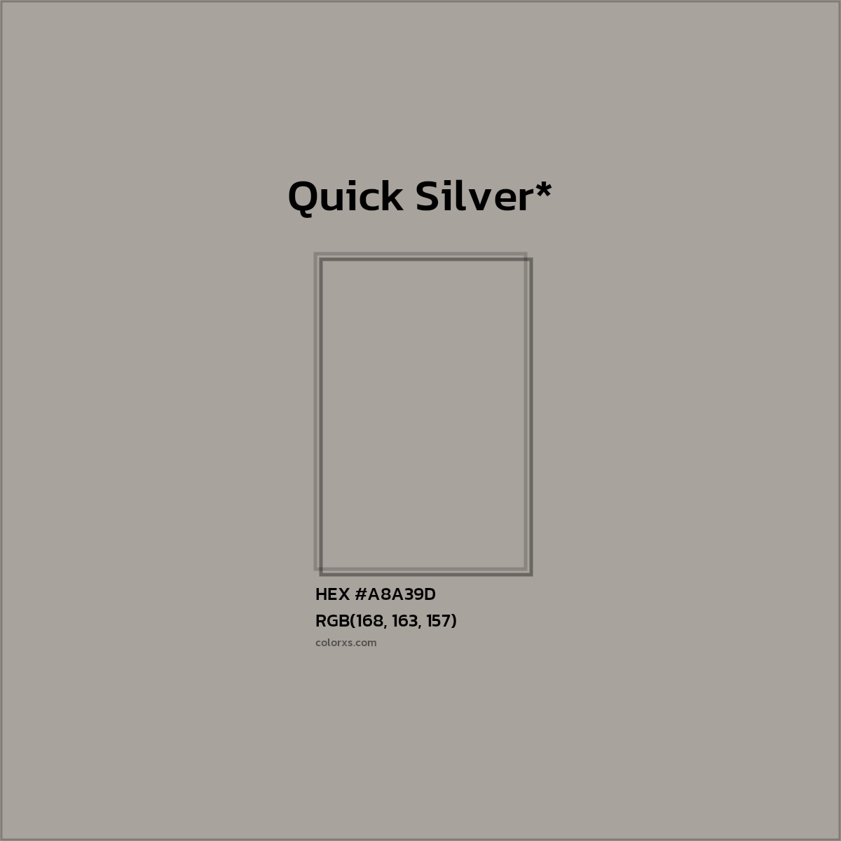 HEX #A8A39D Color Name, Color Code, Palettes, Similar Paints, Images