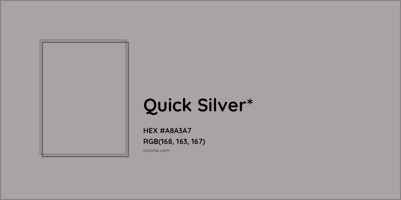 HEX #A8A3A7 Color Name, Color Code, Palettes, Similar Paints, Images
