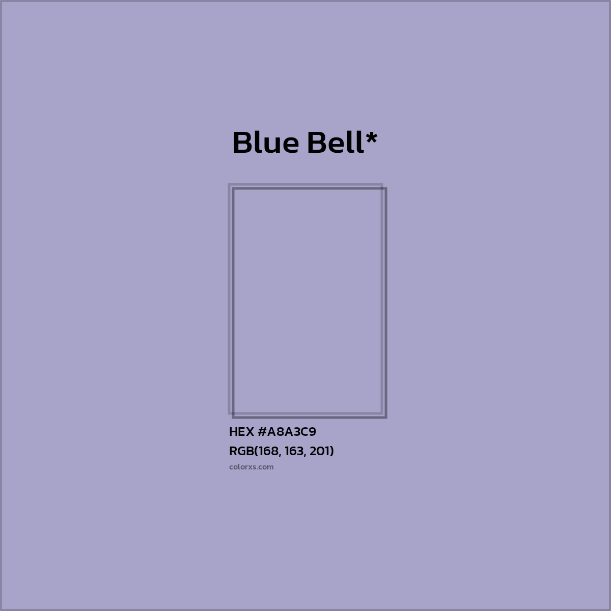 HEX #A8A3C9 Color Name, Color Code, Palettes, Similar Paints, Images