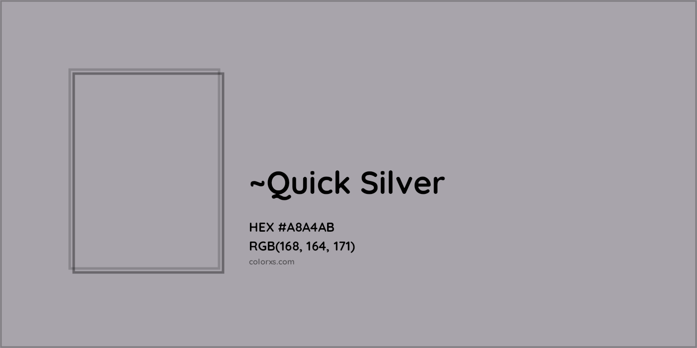 HEX #A8A4AB Color Name, Color Code, Palettes, Similar Paints, Images