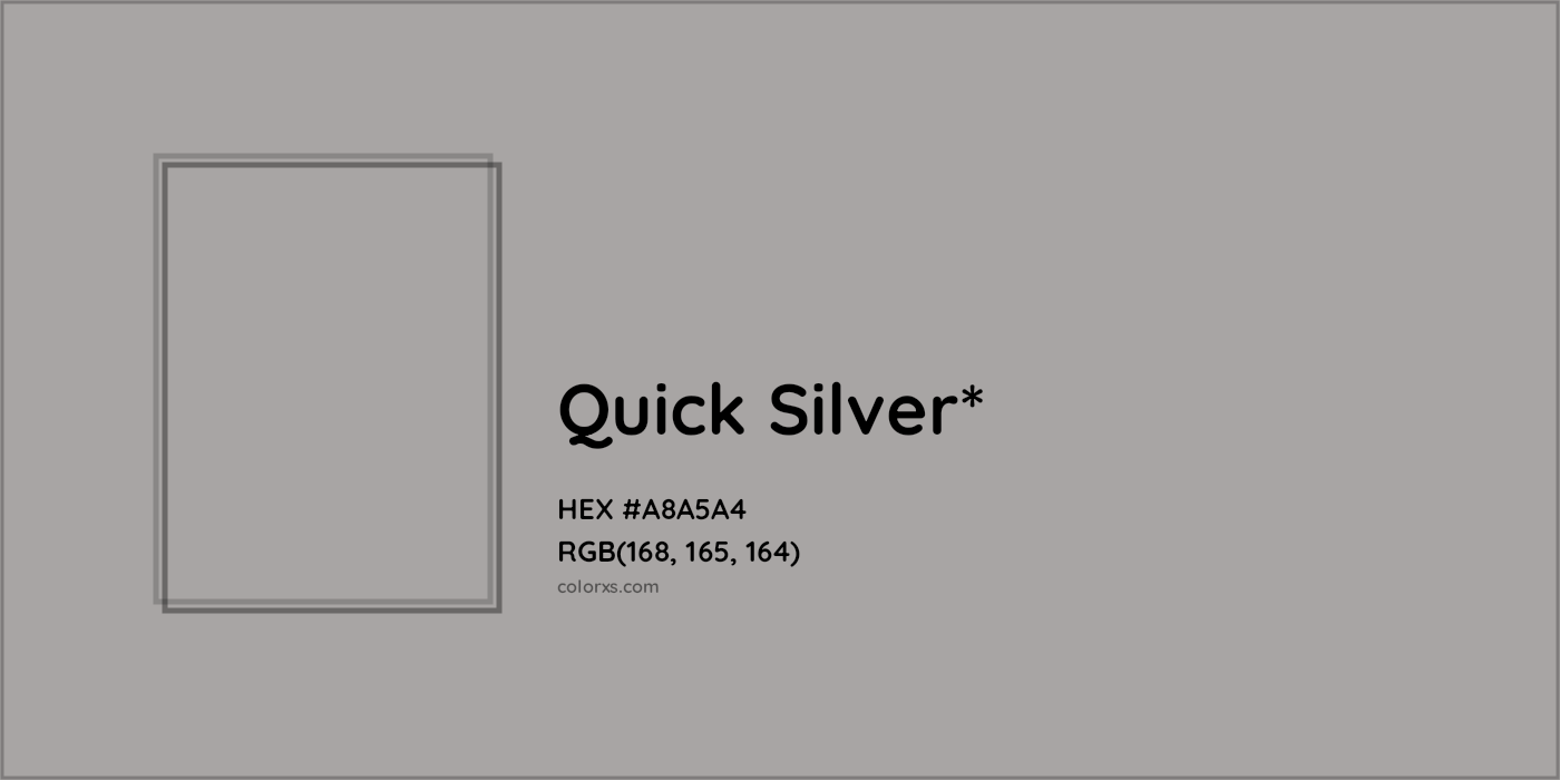 HEX #A8A5A4 Color Name, Color Code, Palettes, Similar Paints, Images