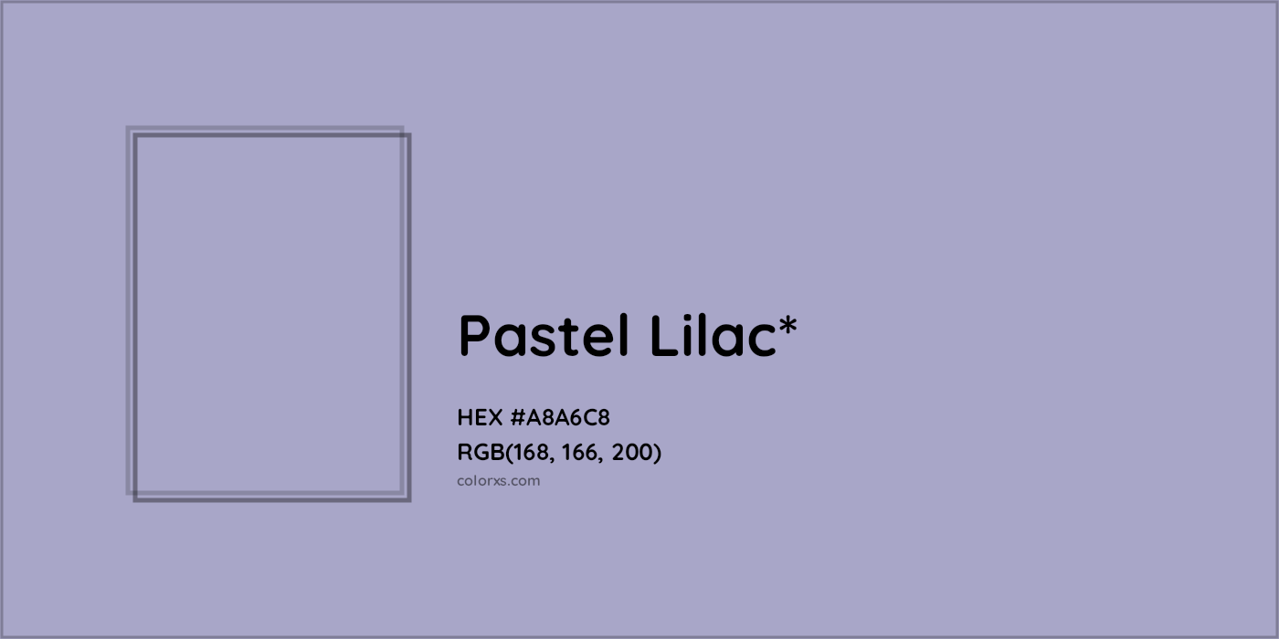 HEX #A8A6C8 Color Name, Color Code, Palettes, Similar Paints, Images