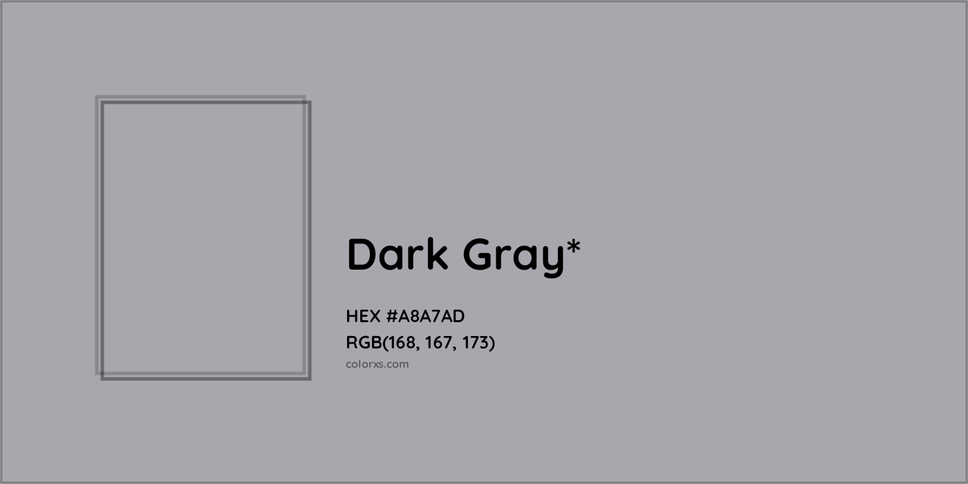 HEX #A8A7AD Color Name, Color Code, Palettes, Similar Paints, Images