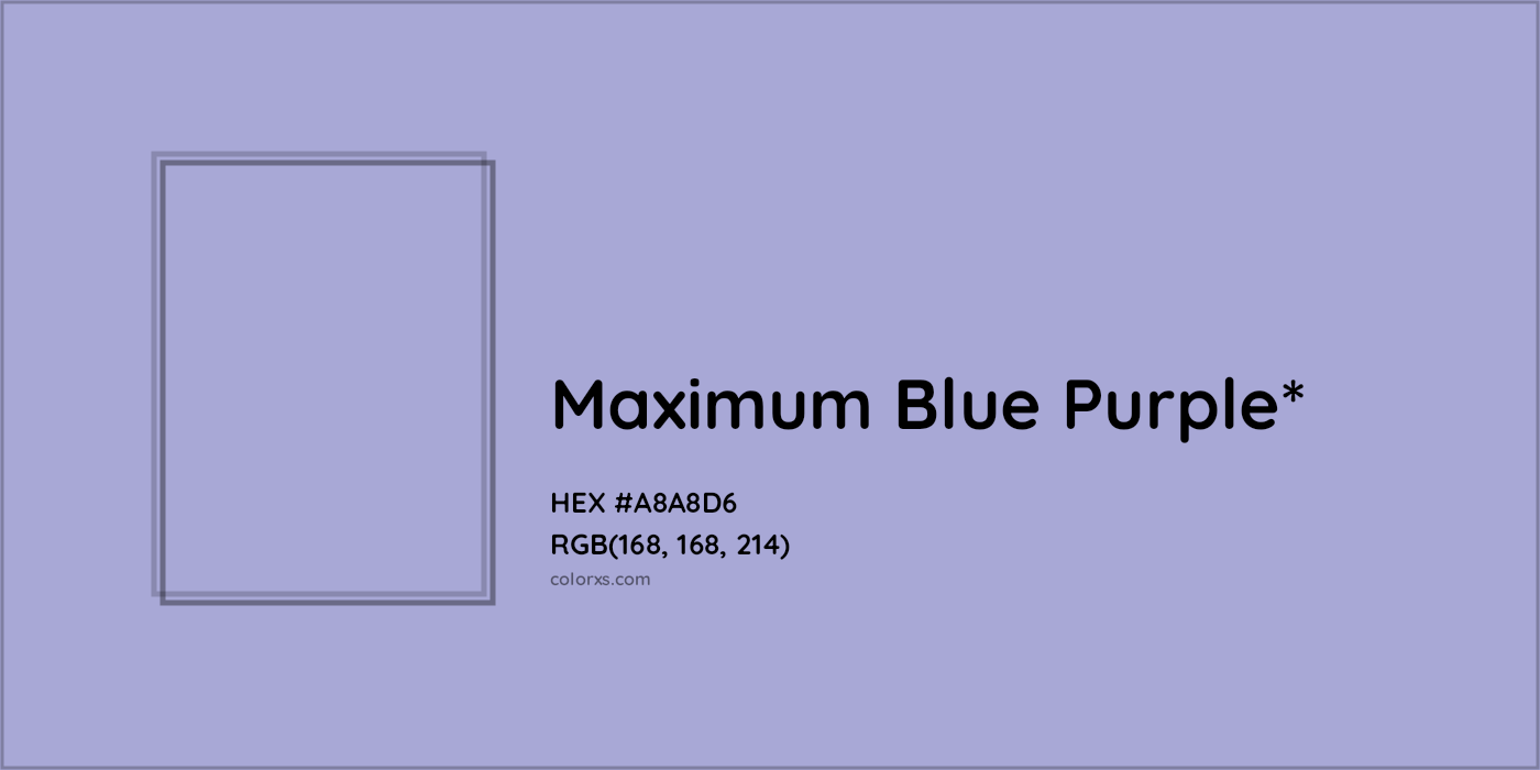 HEX #A8A8D6 Color Name, Color Code, Palettes, Similar Paints, Images