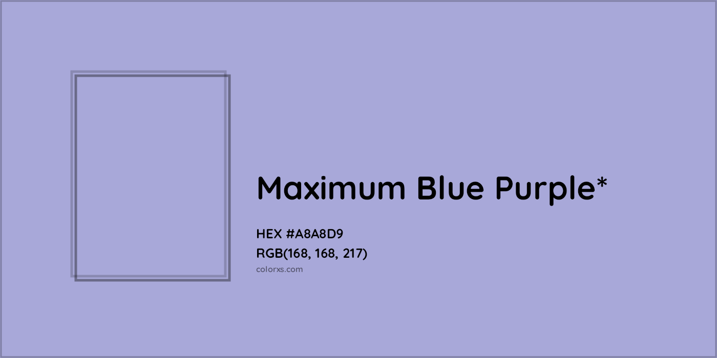 HEX #A8A8D9 Color Name, Color Code, Palettes, Similar Paints, Images