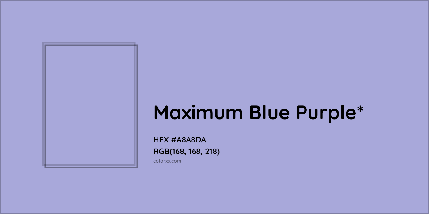 HEX #A8A8DA Color Name, Color Code, Palettes, Similar Paints, Images