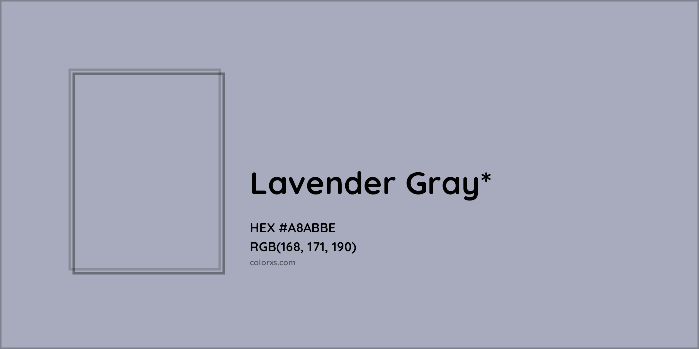 HEX #A8ABBE Color Name, Color Code, Palettes, Similar Paints, Images