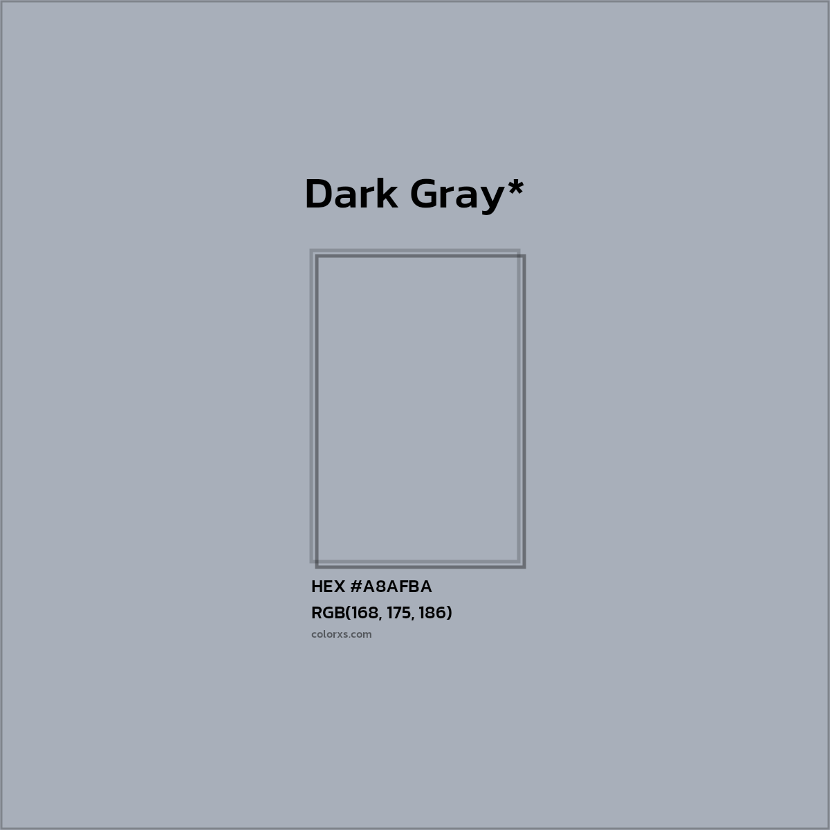 HEX #A8AFBA Color Name, Color Code, Palettes, Similar Paints, Images