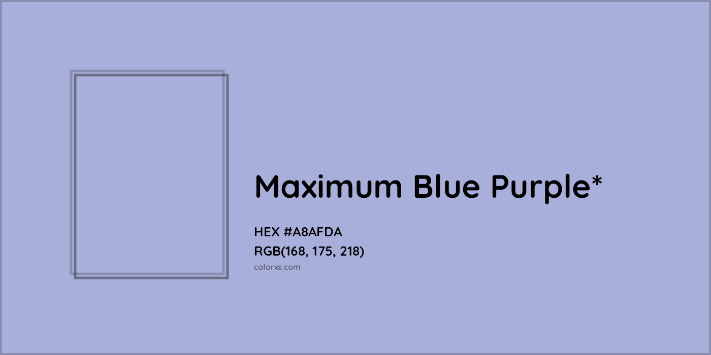 HEX #A8AFDA Color Name, Color Code, Palettes, Similar Paints, Images