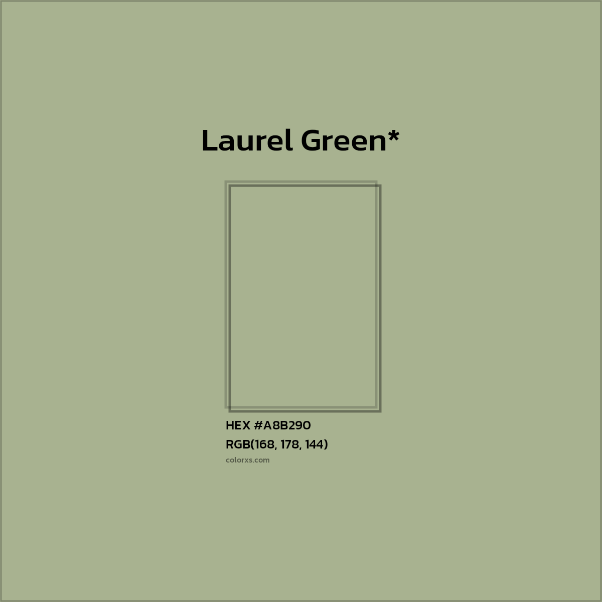 HEX #A8B290 Color Name, Color Code, Palettes, Similar Paints, Images