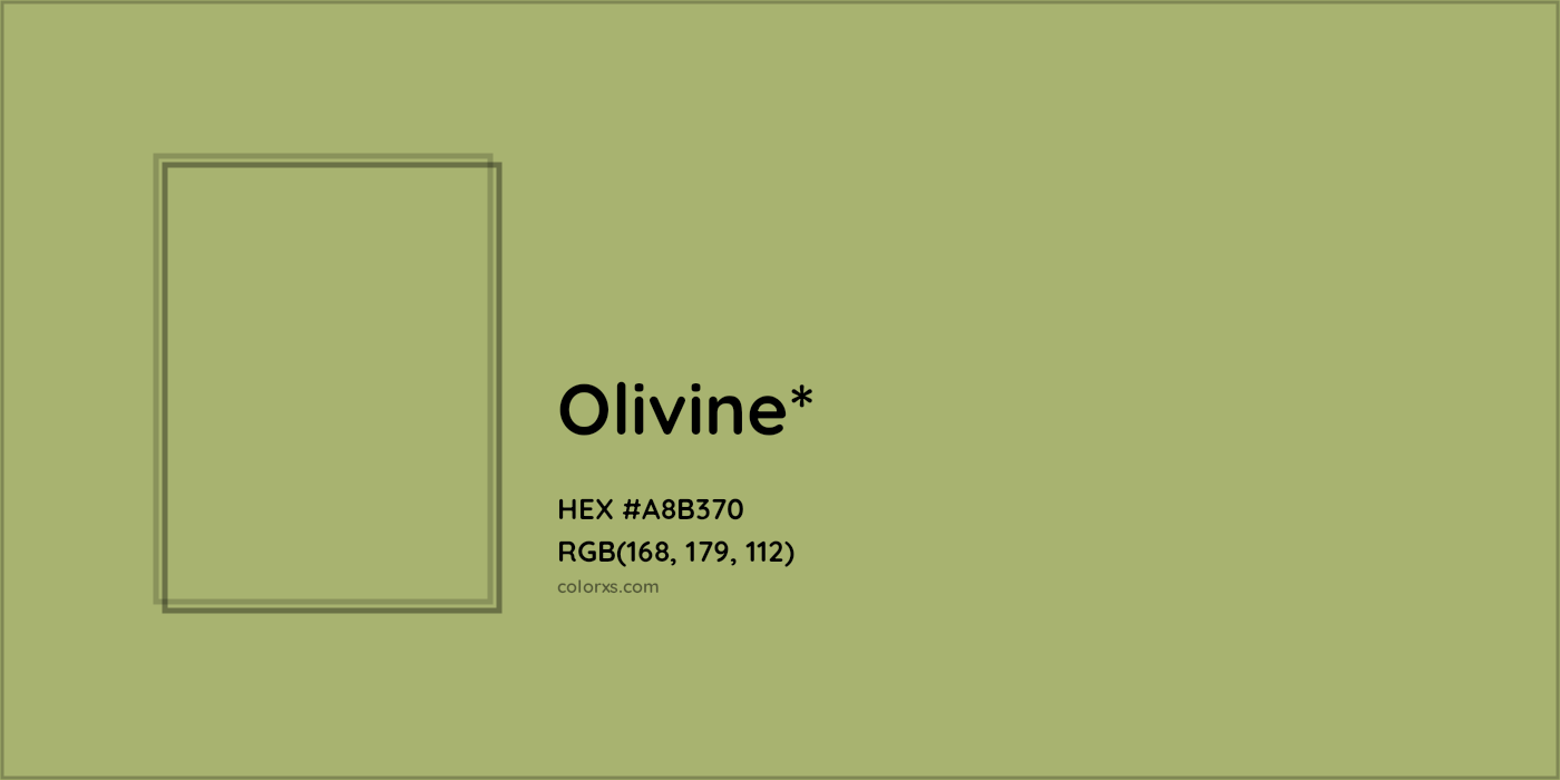 HEX #A8B370 Color Name, Color Code, Palettes, Similar Paints, Images