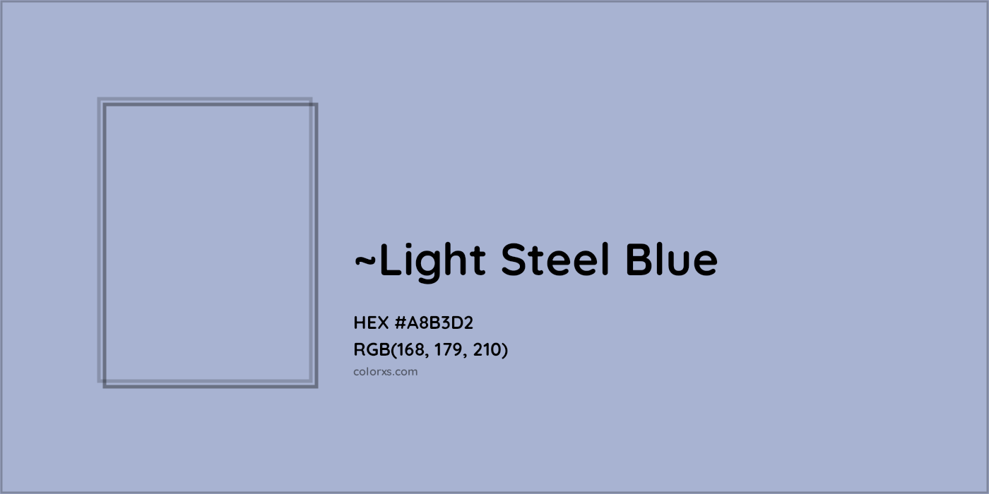 HEX #A8B3D2 Color Name, Color Code, Palettes, Similar Paints, Images