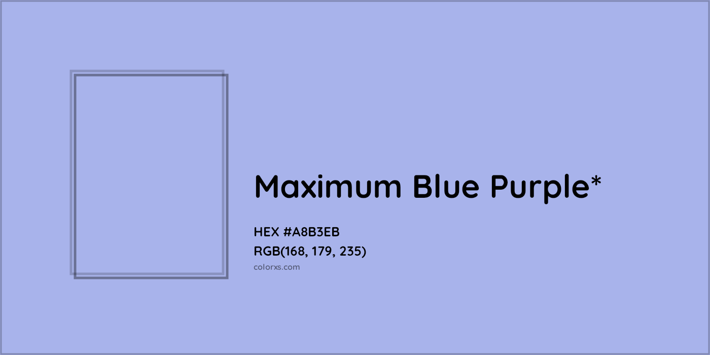 HEX #A8B3EB Color Name, Color Code, Palettes, Similar Paints, Images