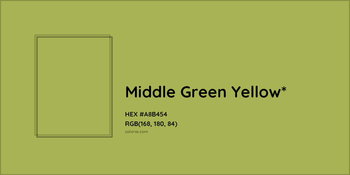 HEX #A8B454 Color Name, Color Code, Palettes, Similar Paints, Images