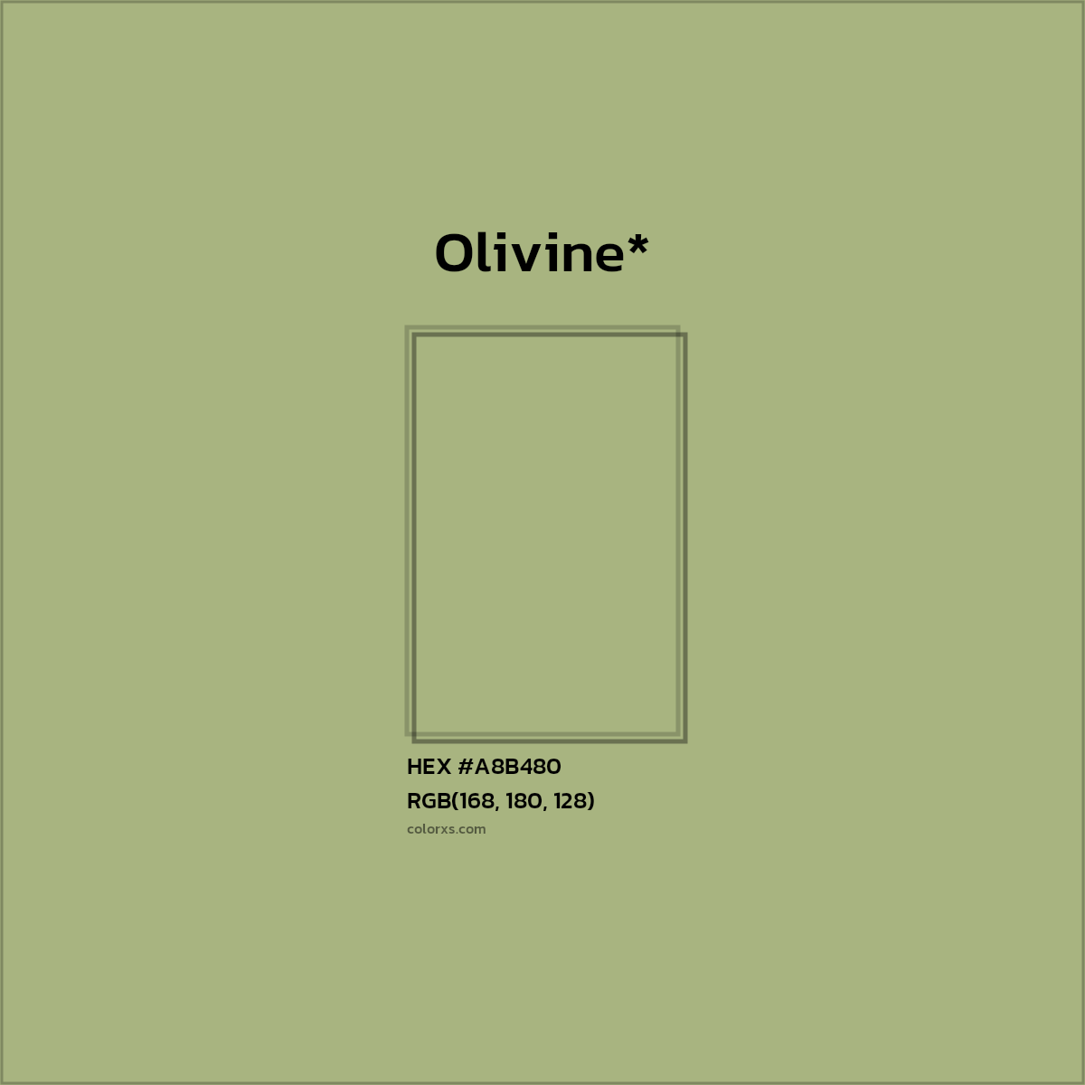 HEX #A8B480 Color Name, Color Code, Palettes, Similar Paints, Images