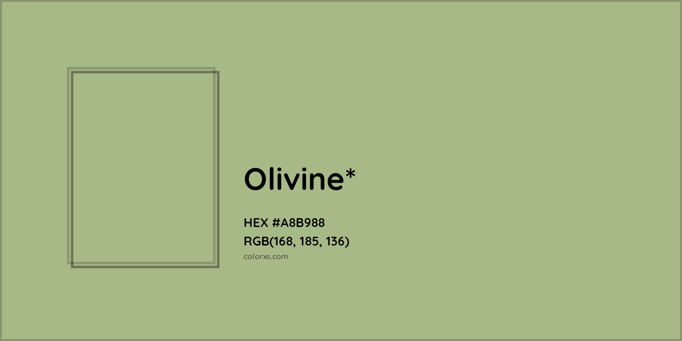 HEX #A8B988 Color Name, Color Code, Palettes, Similar Paints, Images