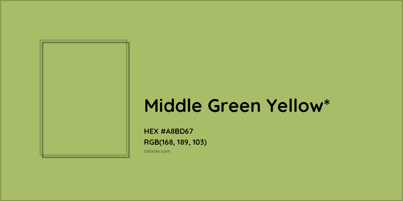 HEX #A8BD67 Color Name, Color Code, Palettes, Similar Paints, Images