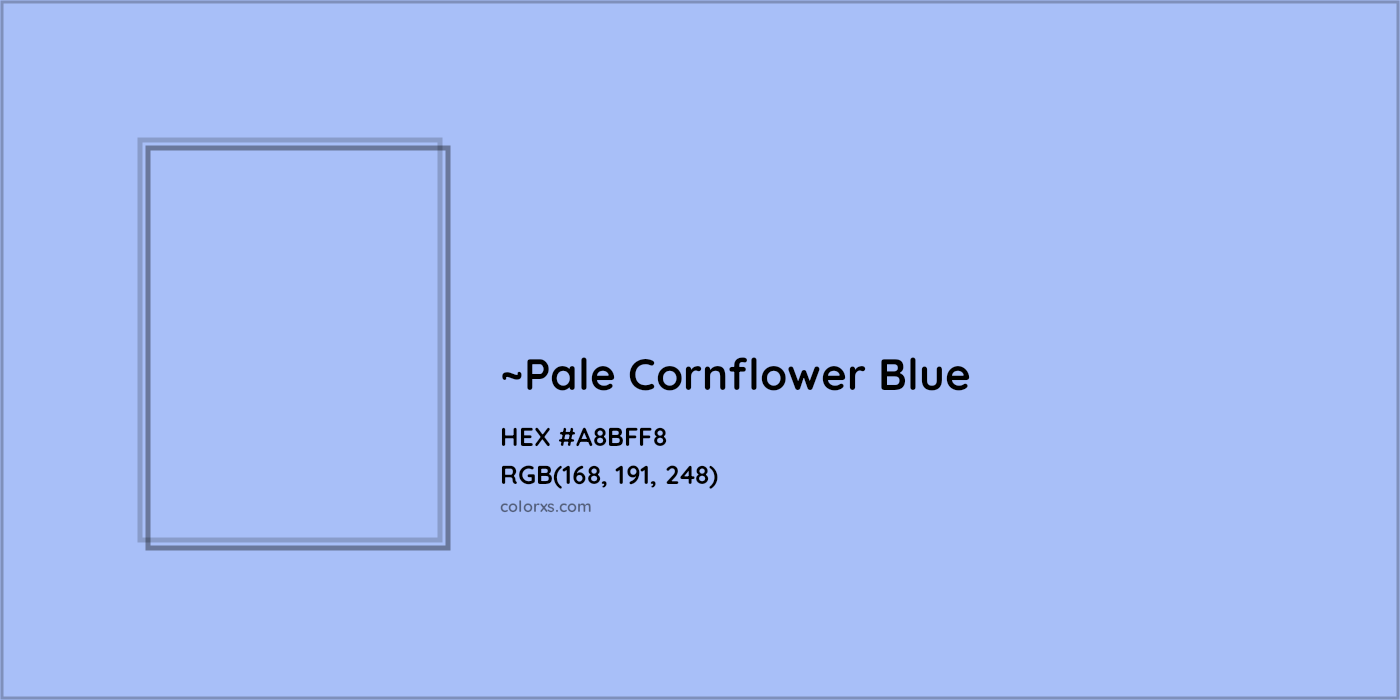 HEX #A8BFF8 Color Name, Color Code, Palettes, Similar Paints, Images