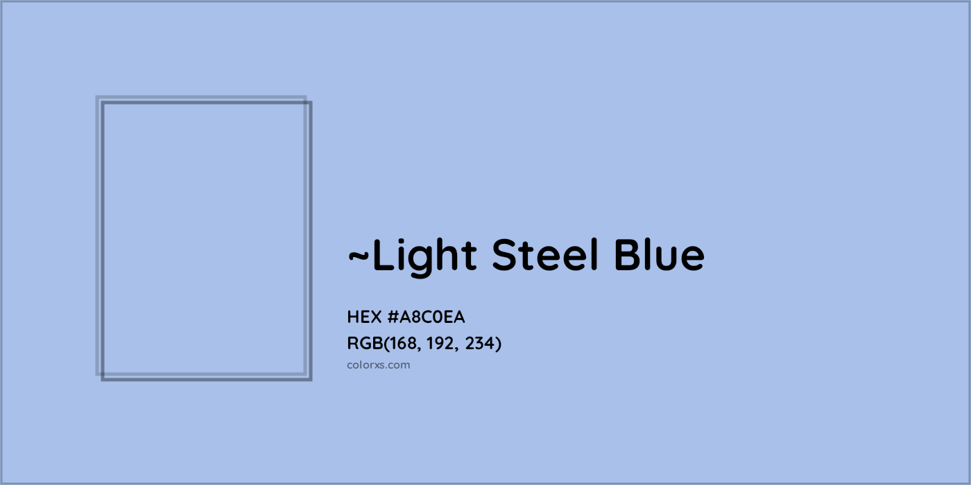HEX #A8C0EA Color Name, Color Code, Palettes, Similar Paints, Images