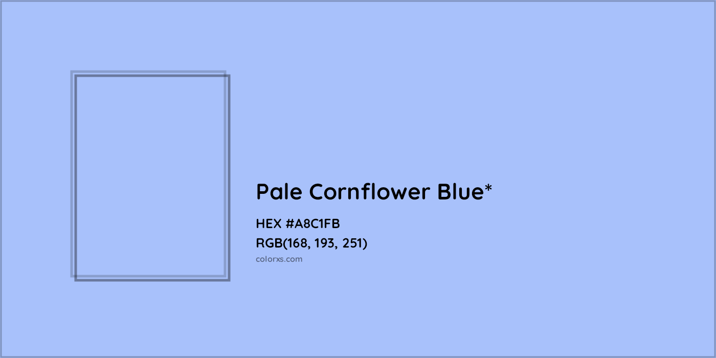 HEX #A8C1FB Color Name, Color Code, Palettes, Similar Paints, Images