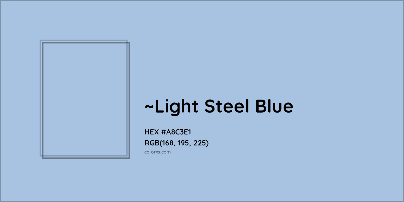 HEX #A8C3E1 Color Name, Color Code, Palettes, Similar Paints, Images