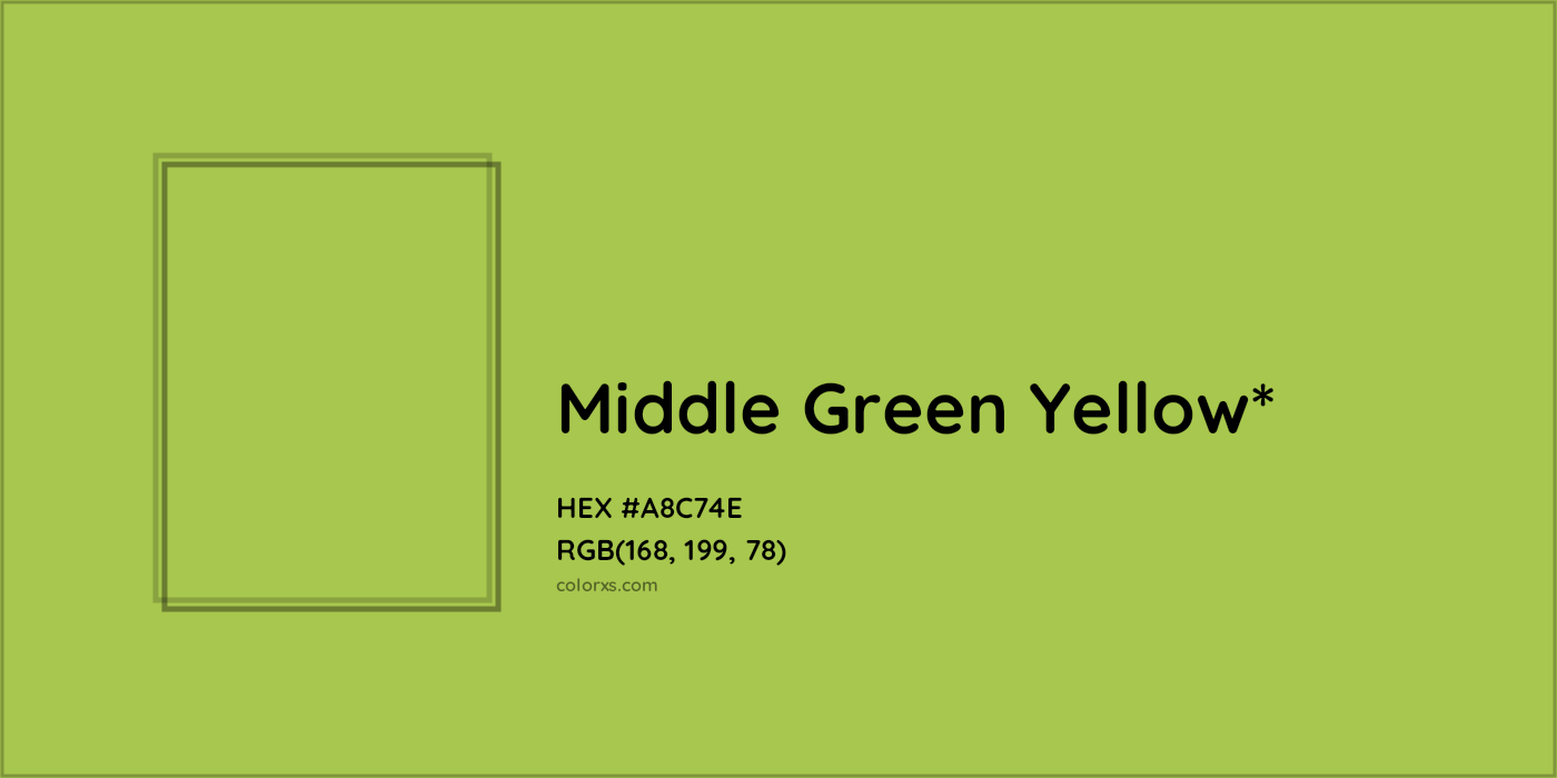 HEX #A8C74E Color Name, Color Code, Palettes, Similar Paints, Images