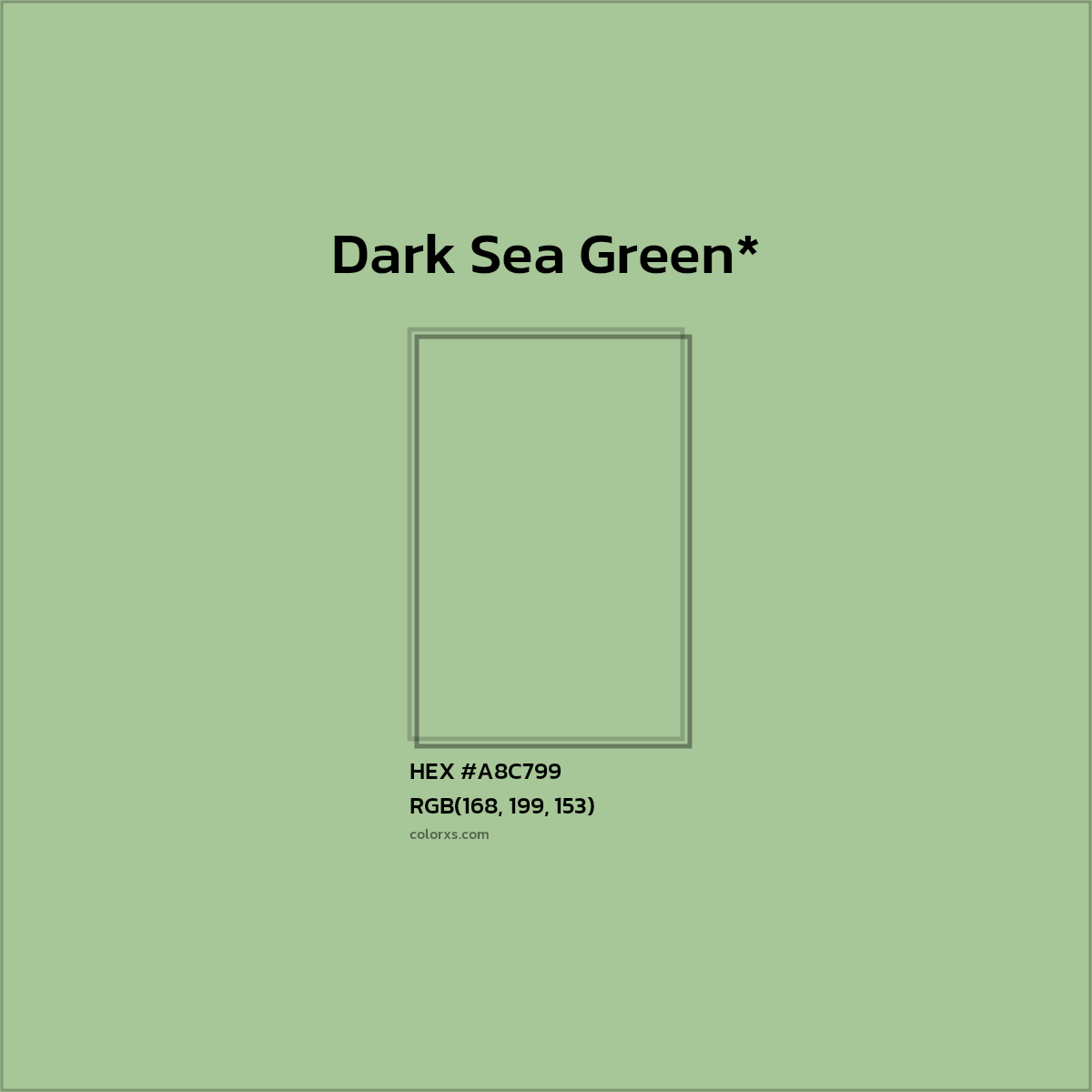 HEX #A8C799 Color Name, Color Code, Palettes, Similar Paints, Images