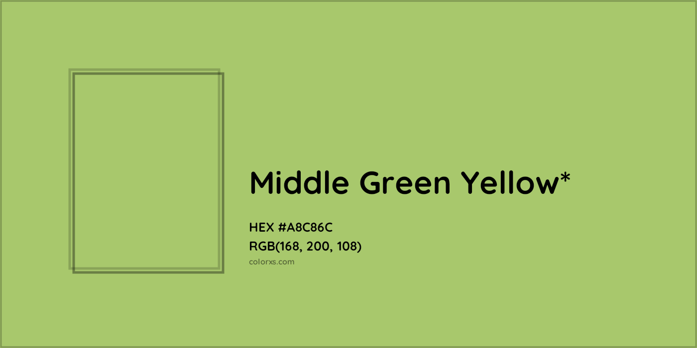 HEX #A8C86C Color Name, Color Code, Palettes, Similar Paints, Images